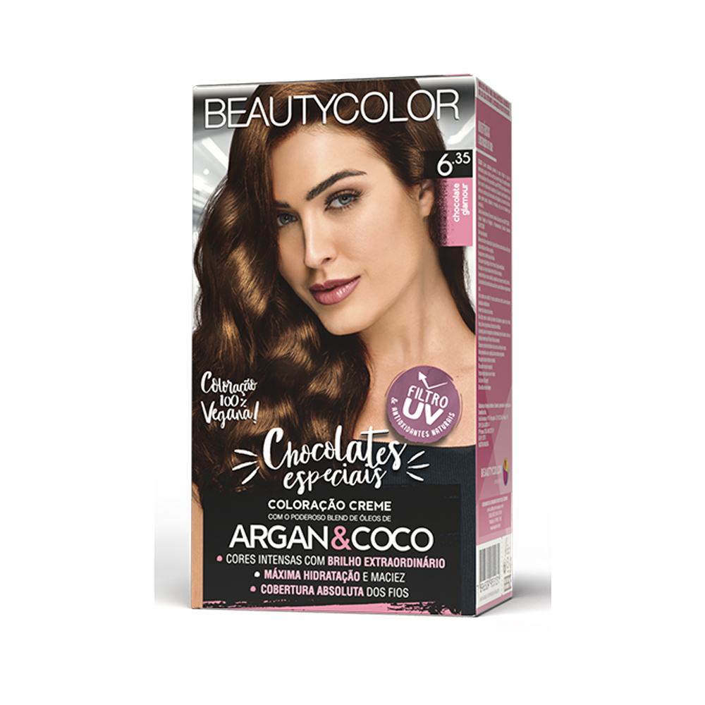 KIT 6.35 CHOCOLATE GLAMOUR PERMANENTE 130G