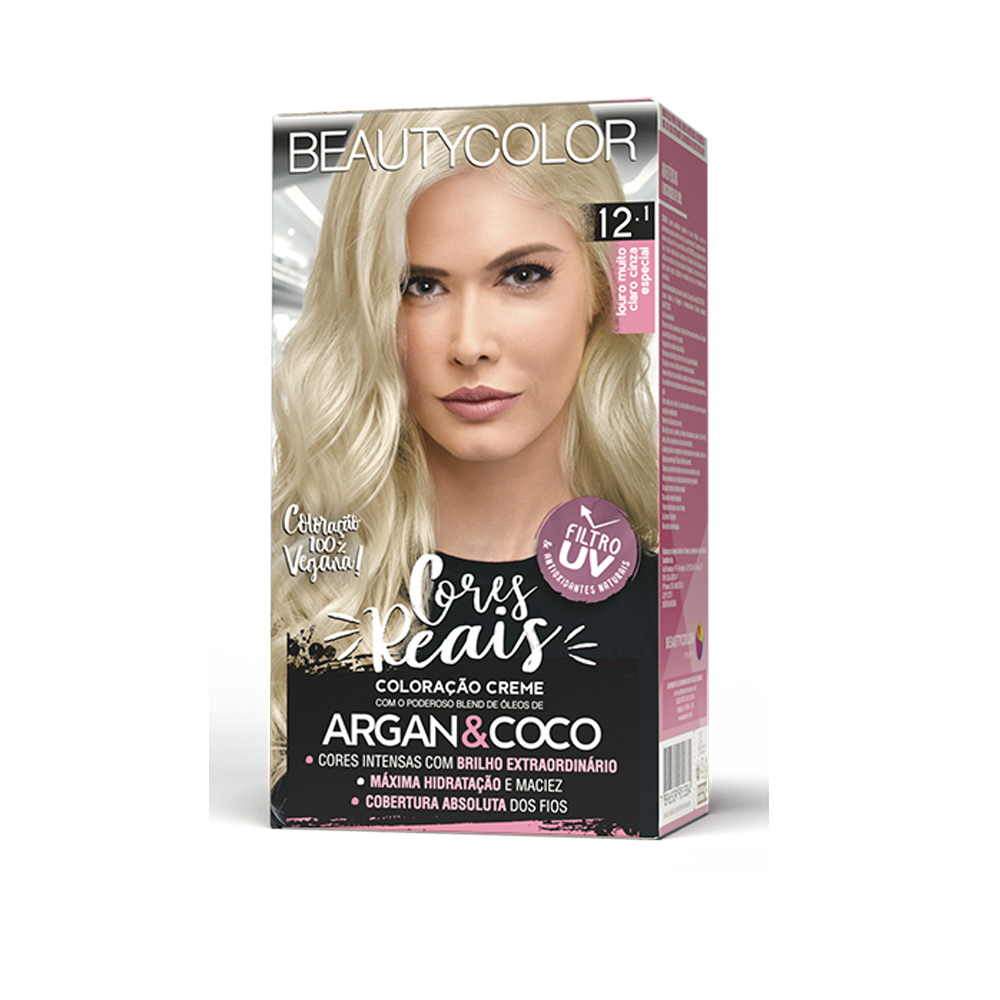 KIT 12.1 LOURO MUITO CLARO CINZA ESPECIAL PERMANENTE 130G