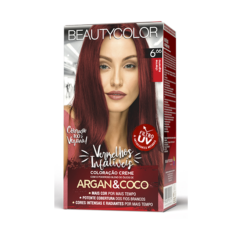 KIT 6.66 VERMELHO CHARME SUPREMO PERMANENTE 130G