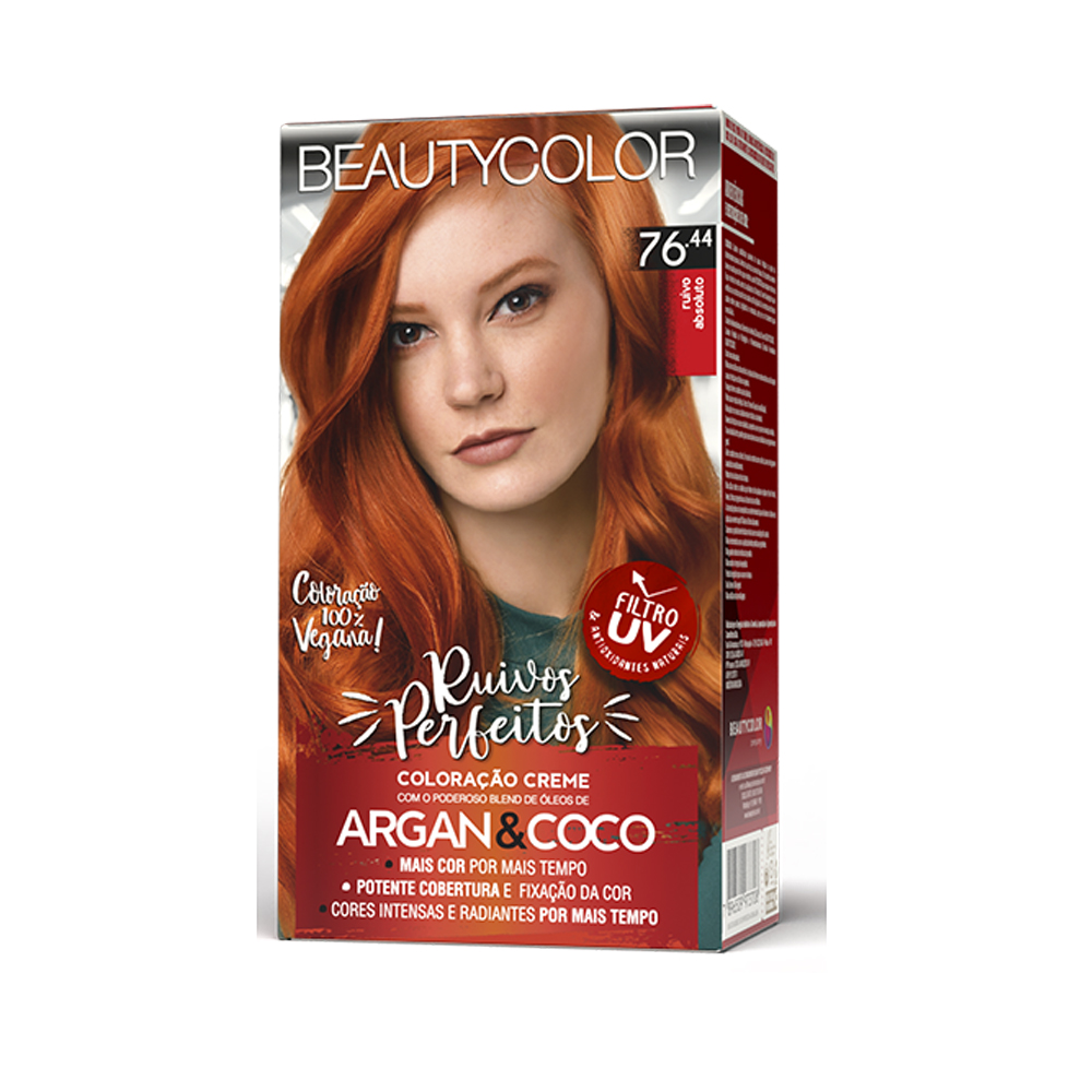 KIT 76.44 VERMELHO RUIVO ABSOLUTO PERMANENTE 130G