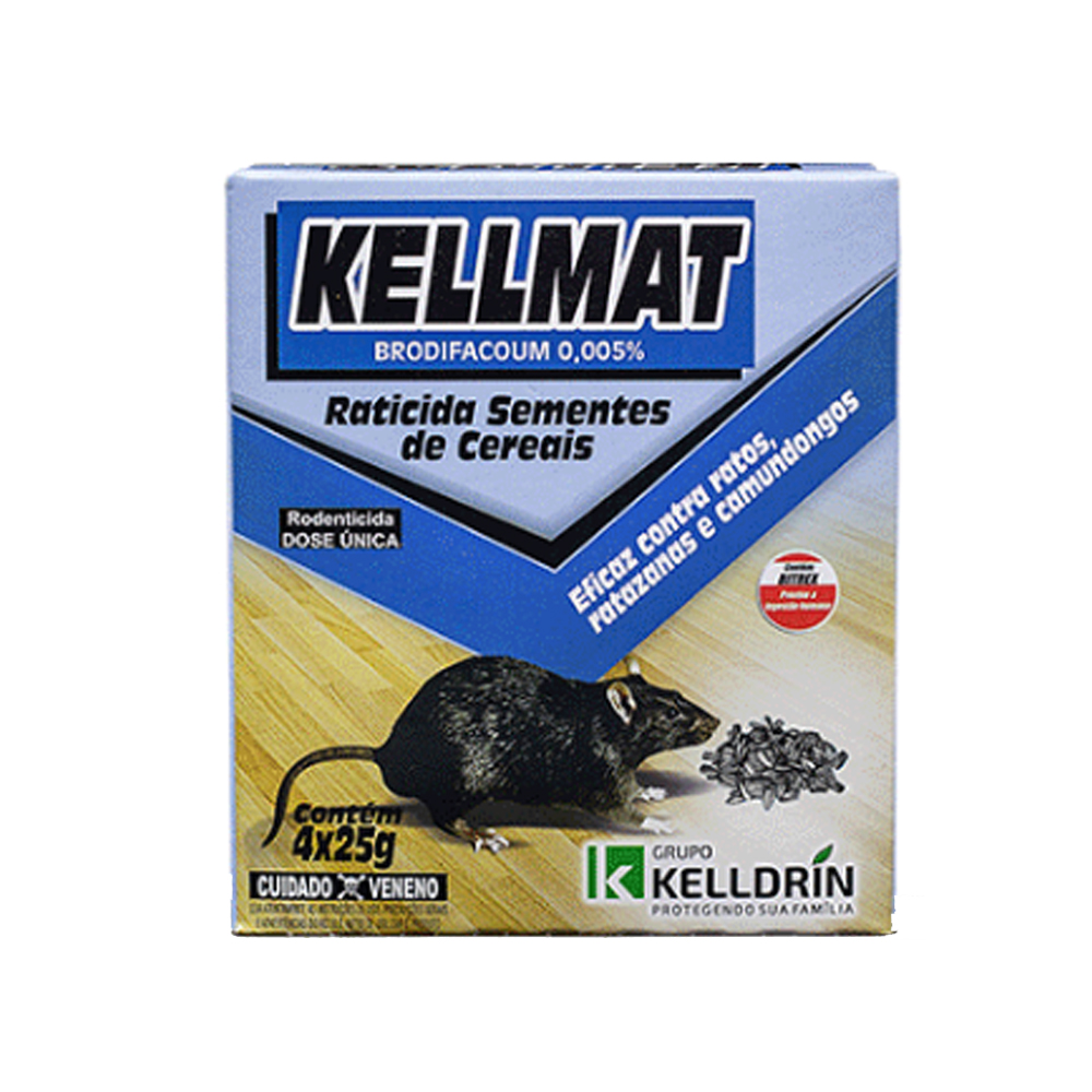 KELLMAT RATICIDA SEMENTE CEREAIS 25G