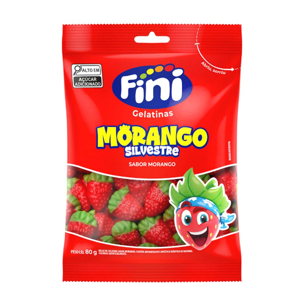 BALA GELATINA FINI MORANGO SILVESTRE 80G