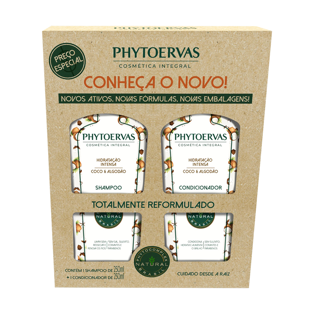 PHYTOERVAS PROMOPACK SHAMPO+CONDICIONADOR HIDRATAÇÃO INTENSA 250ML