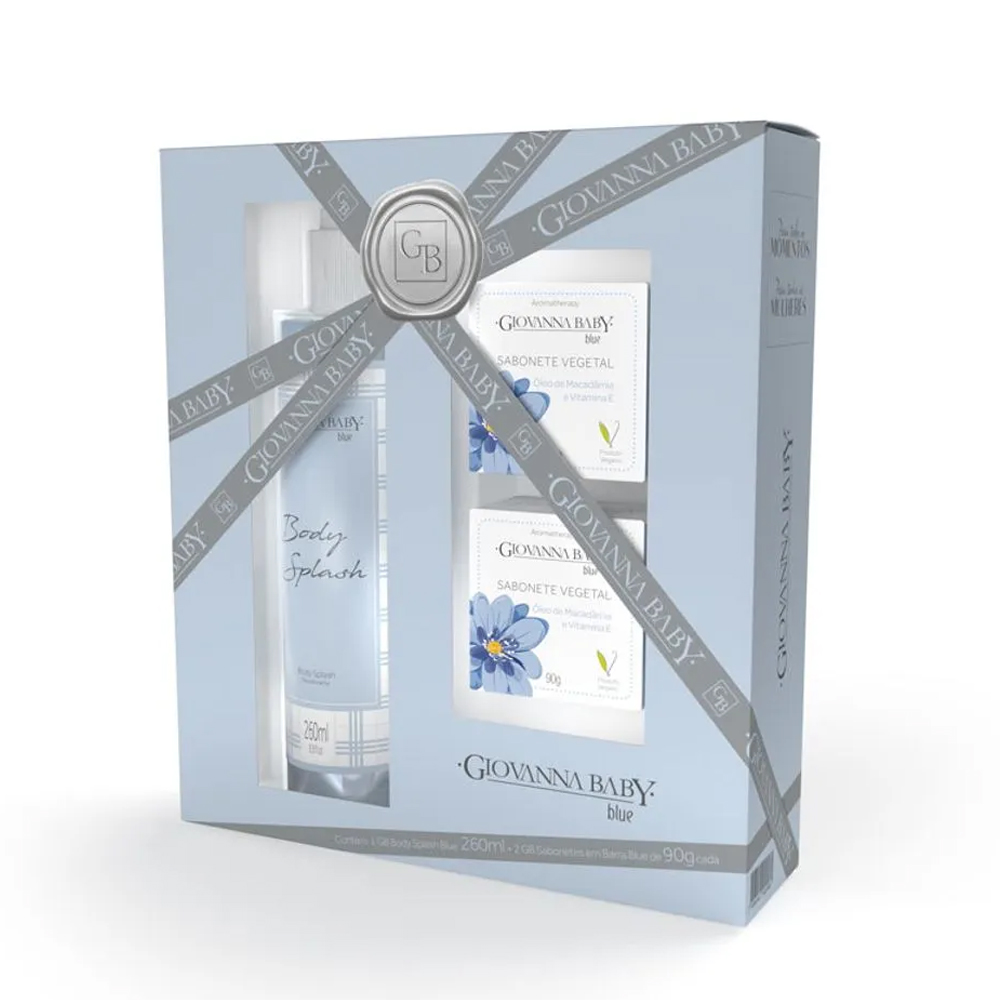 KIT GIOVANA BABY BODY SPLASH+2 SABONETE 90G BLUE