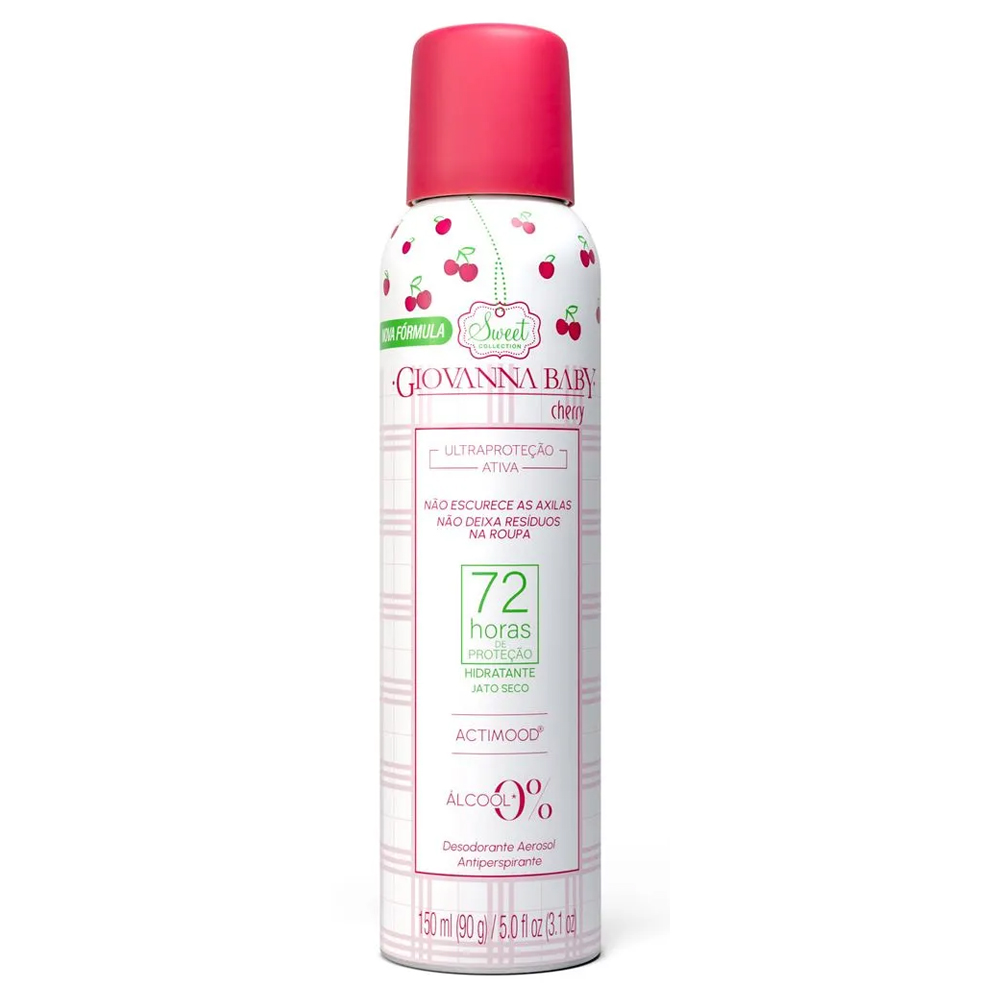 GIOVANA BABY DESODORANTE AEROSOL CHERRY 72HRS 150ML
