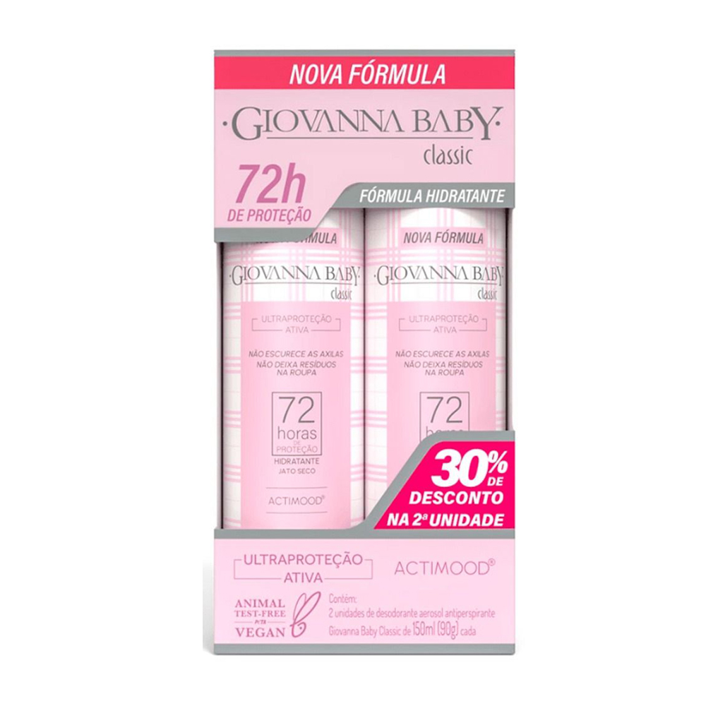 GIOVANA BABY PROMOPACK 2 AEROSOL 72HRS CLASSIC 150ML