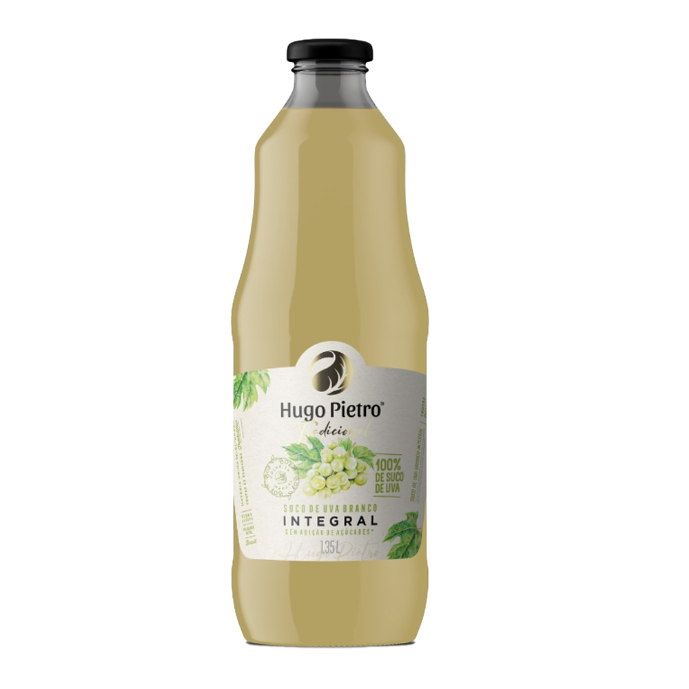 SUCO DE UVA BRANCO INTEGRAL HUGO PIETRO 1,35L