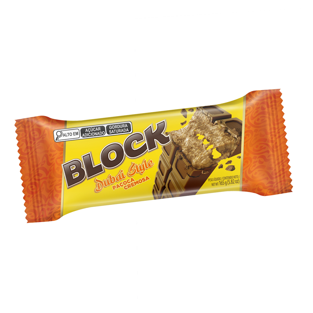 TABLETE BLOCK RECHEADO AMENDOIM ARCOR 165G