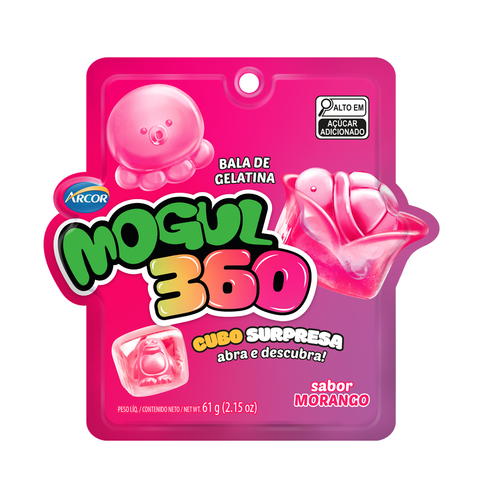 BALA ARCOR MOGUL 360 CUBO MORANGO 61G