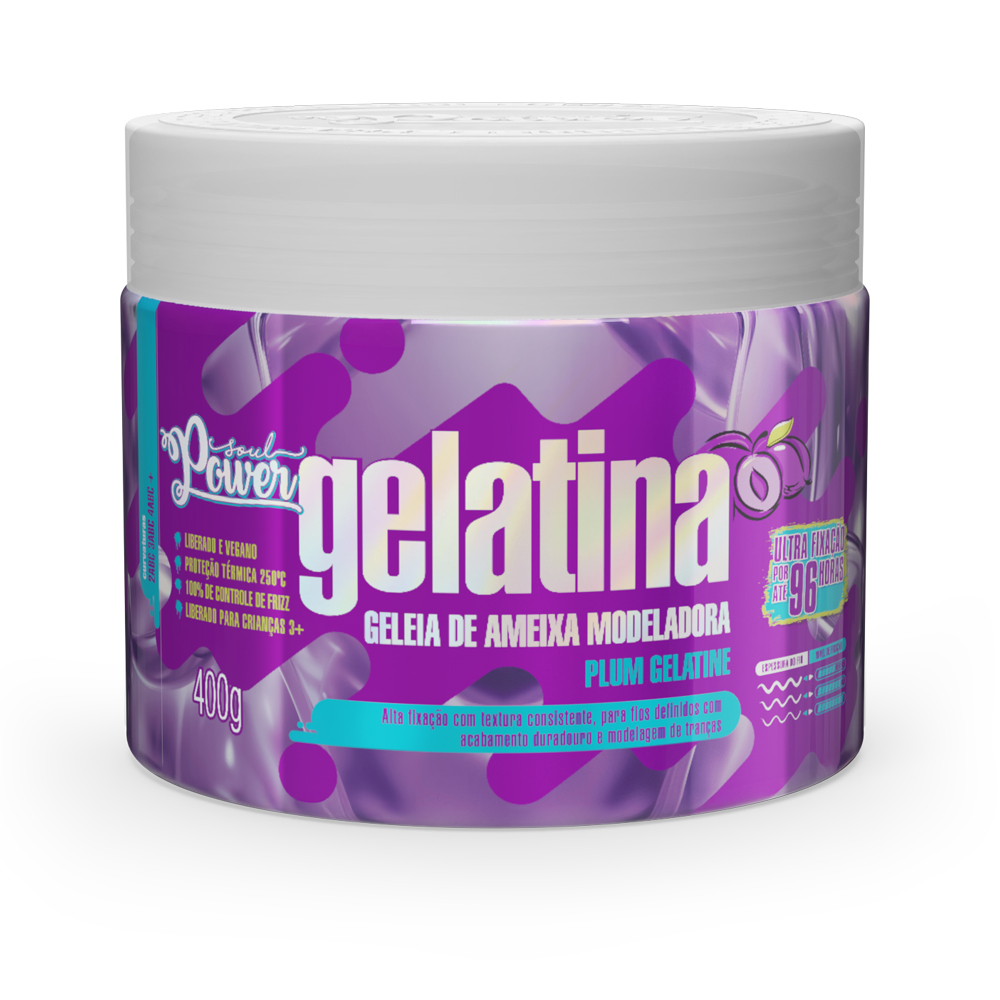 SOUL POWER GELATINA MODELADORA GELEIA DE AMEIXA 400G