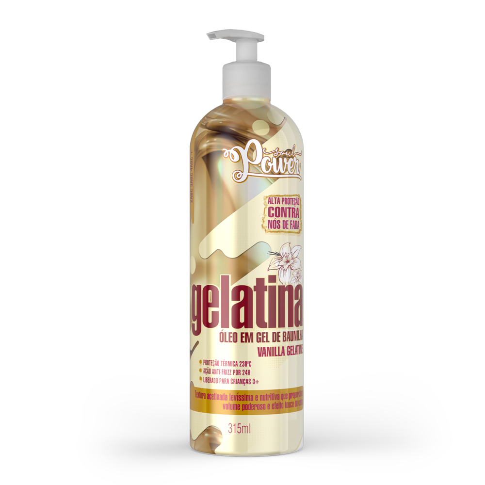 SOUL POWER OLEO EM GEL BAUNILHA VANILLA 315ML