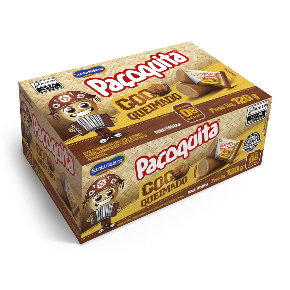 PAÇOQUITA COCO QUEIMADO 120G