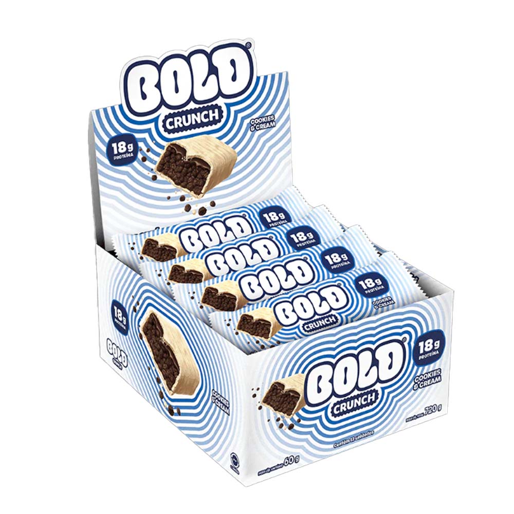 BARRA DE PROTEINA BOLD COOKIES & CREAM 60G