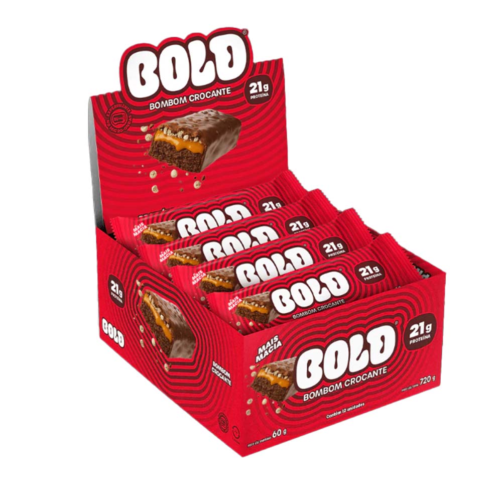 BARRA DE PROTEINA BOLD BOMBOM CROCANTE 60G