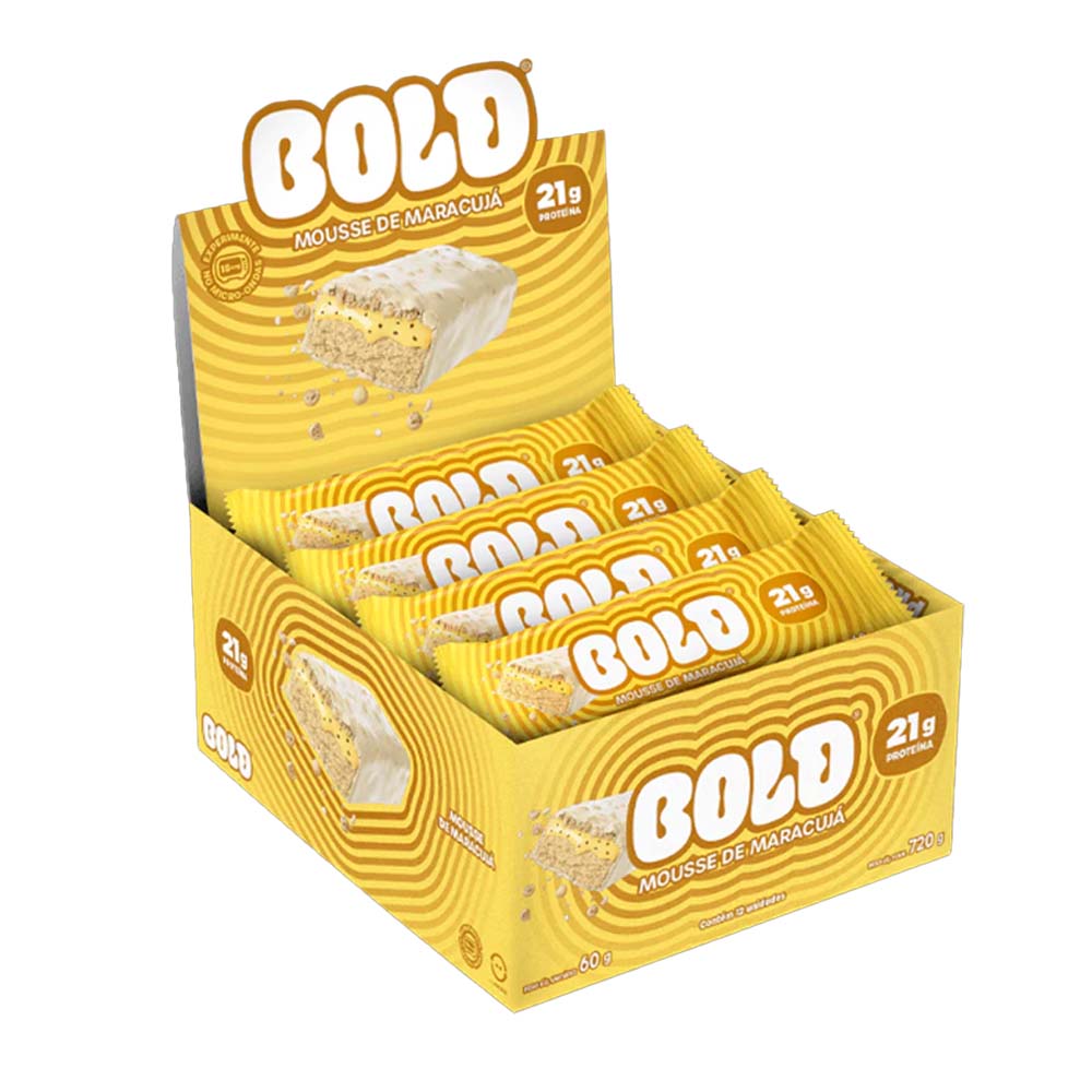 BARRA DE PROTEINA BOLD MOUSSE DE MARACUJA 60G