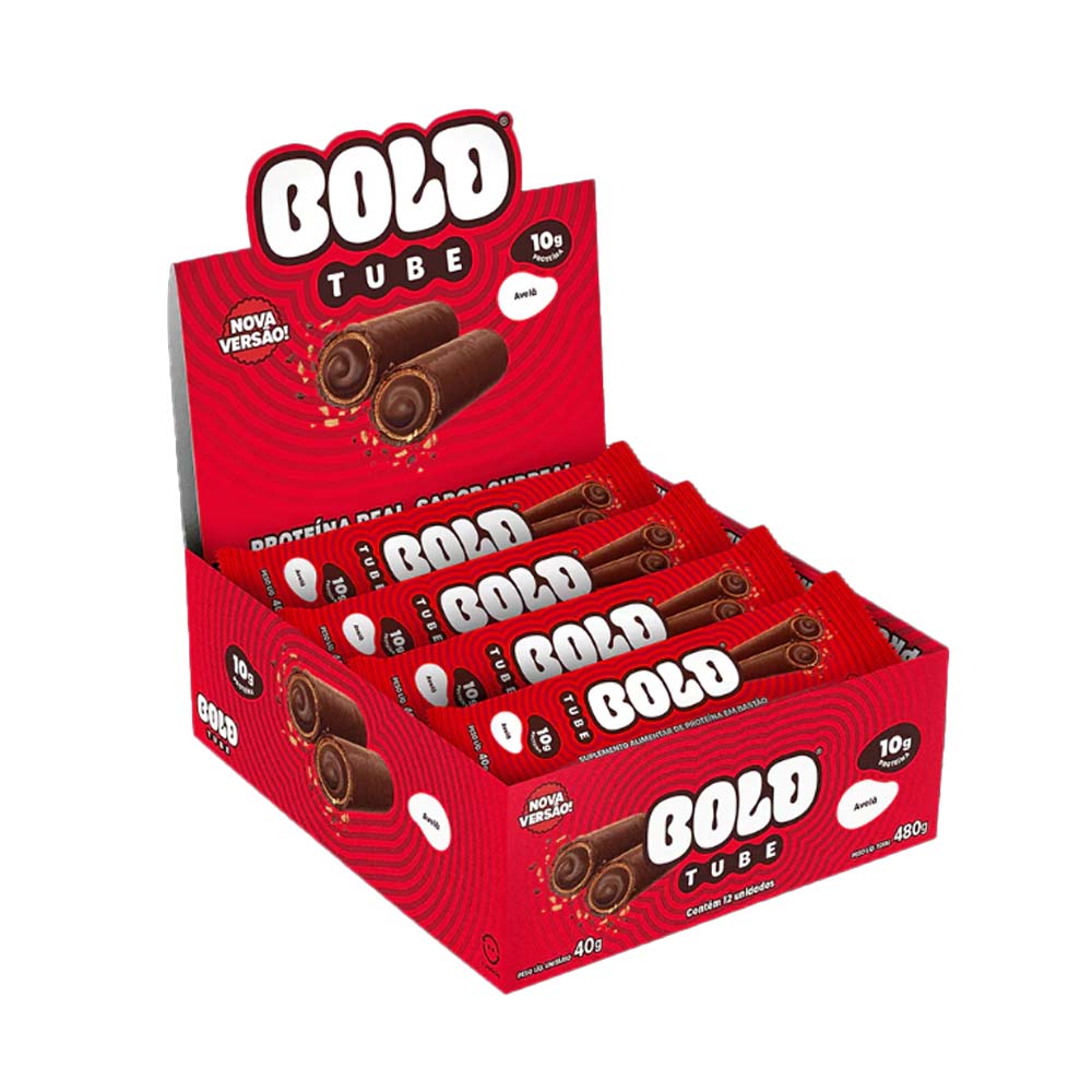 BARRA DE PROTEINA BOLD TUBE AVELA 40G