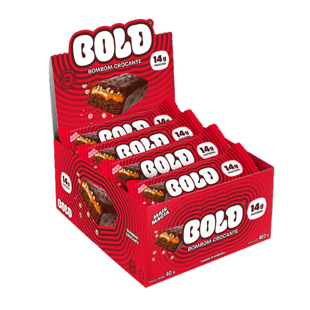 BARRA DE PROTEINA BOLD BOMBOM CROCANTE 40G