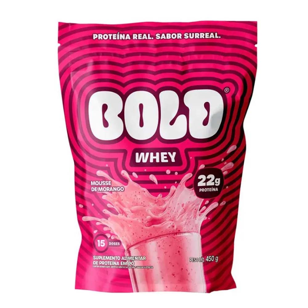 BOLD WHEY MOUSSE DE MORANGO 450G