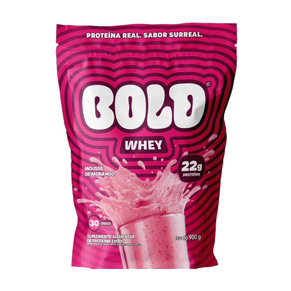 BOLD WHEY MOUSSE DE MORANGO 900G
