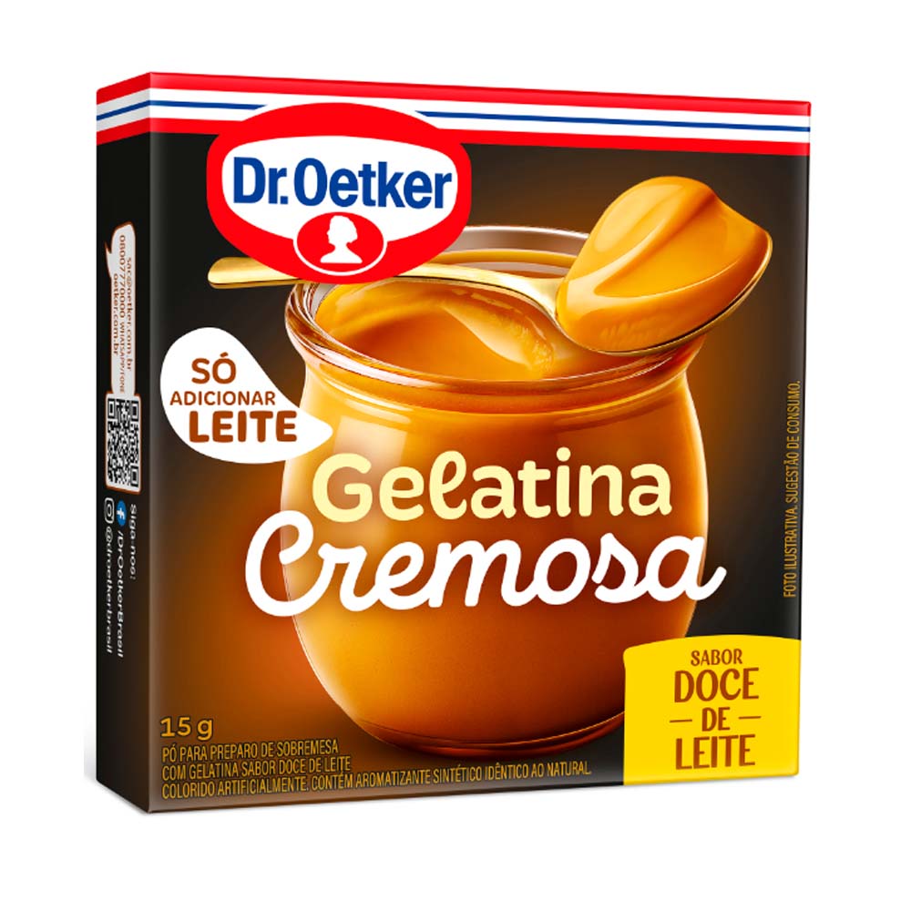 GELATINA CREMOSA DOCE DE LEITE OETKER 15G