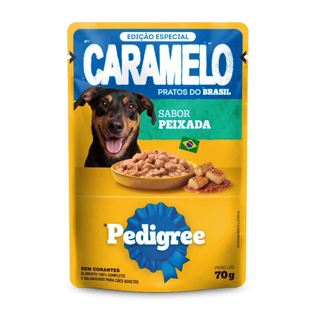 PEDIGREE CARAMELO SACHE ADULTO PEIXADA 70G
