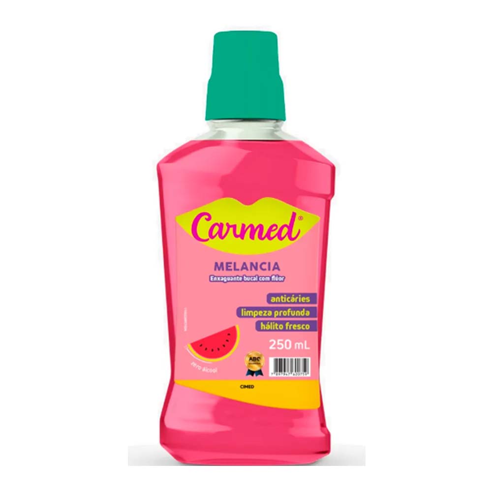 CARMED ENXAGUANTE BUCAL ZERO ALCOOL MELANCIA 250ML