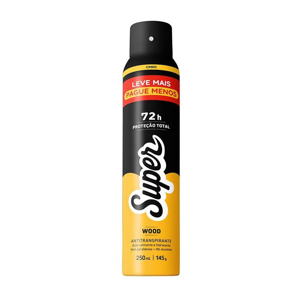 SUPER DESODORANTE WOOD 250ML