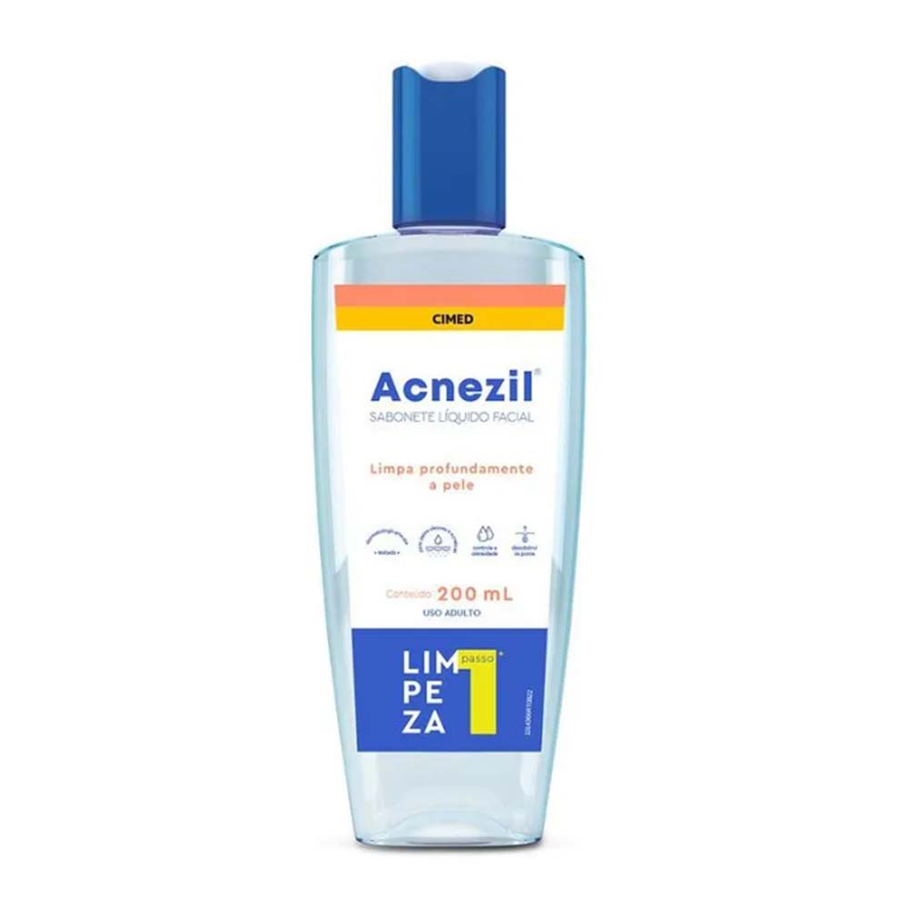 ACNEZIL SABONETE LÍQUIDO FACIAL 200ML