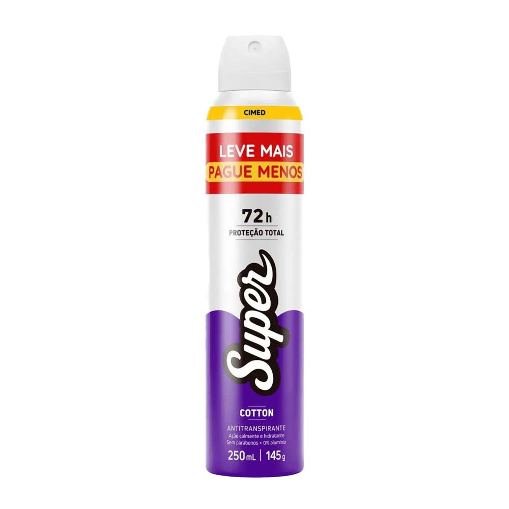 SUPER DESODORANTE COTTON 250ML