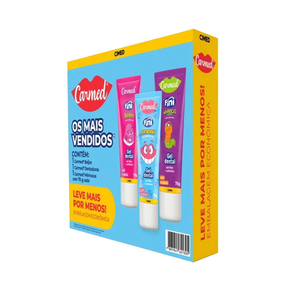 KIT CARMED ORAL CARE GEL DENTAL 3BG SAB