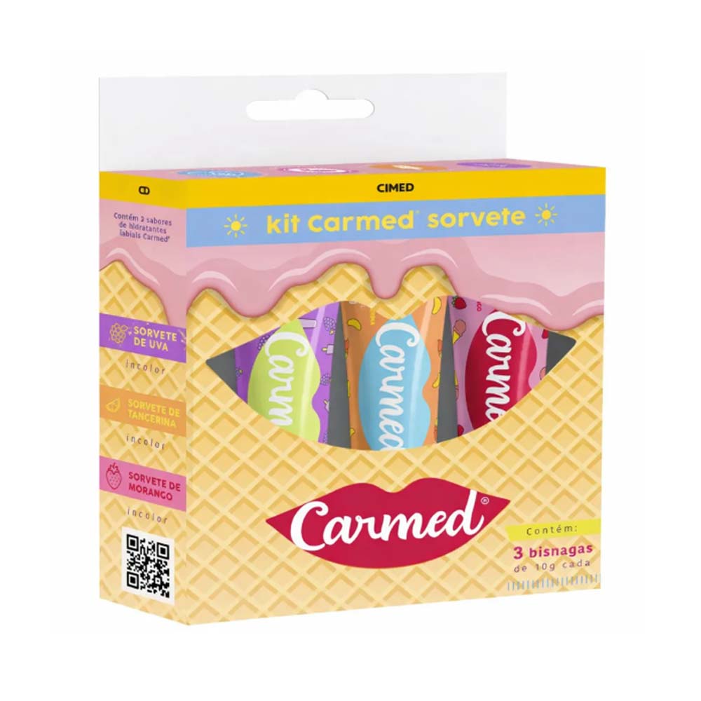 KIT CARMED SORVETE 3BISNAGAX10G 3BG SAB