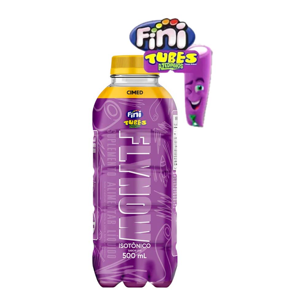 FLYNOW ISOTÔNICO FINI LIQUIDO TUBES UVA 500ML