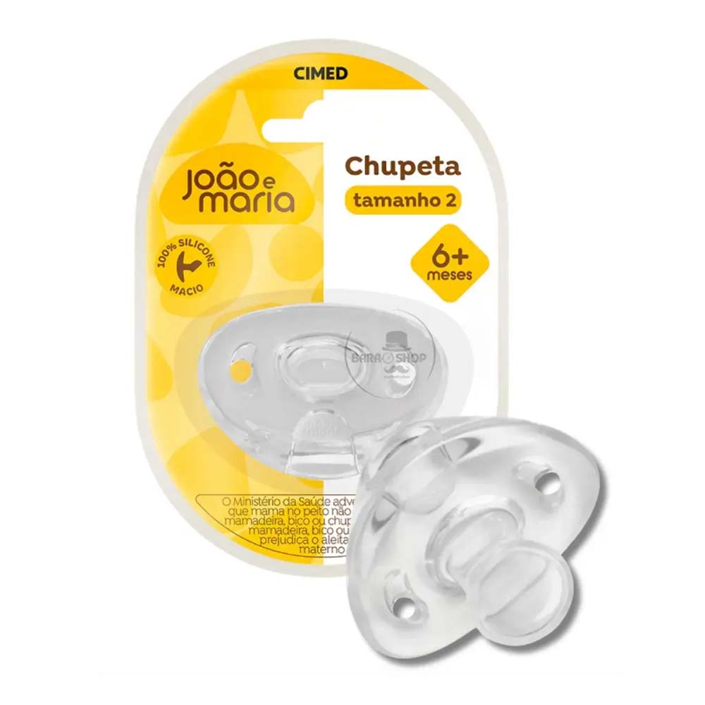 JOÃO E MARIA CHUPETA SILICONE TAMANHO 2