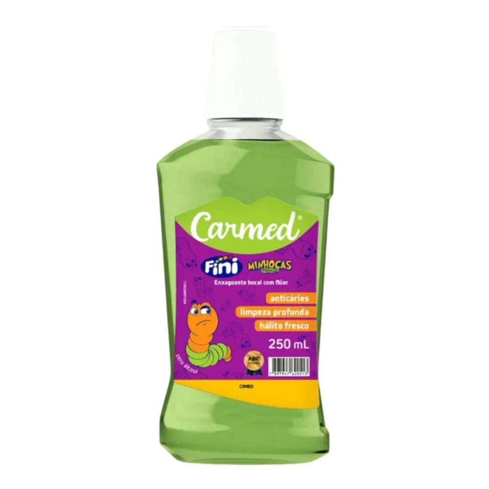 CARMED ENXAGUANTE BUCAL FINI MINHOCAS 250ML