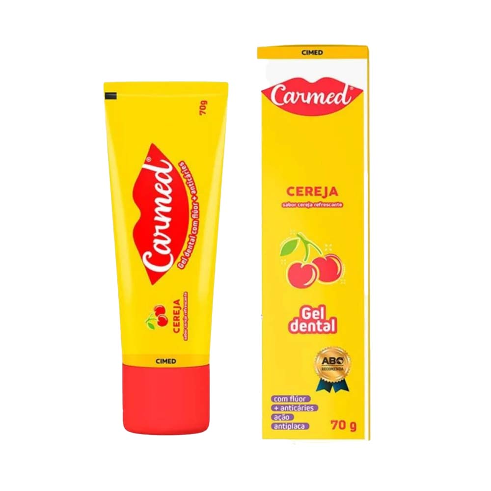 CARMED GEL DENTAL INFANTIL C/FLÚOR SABOR CEREJA 70G