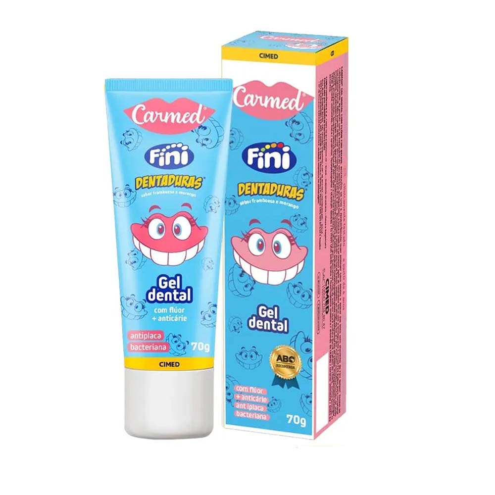 CARMED GEL DENTAL  C/FLÚOR SABOR FINI DENTADURA 70G