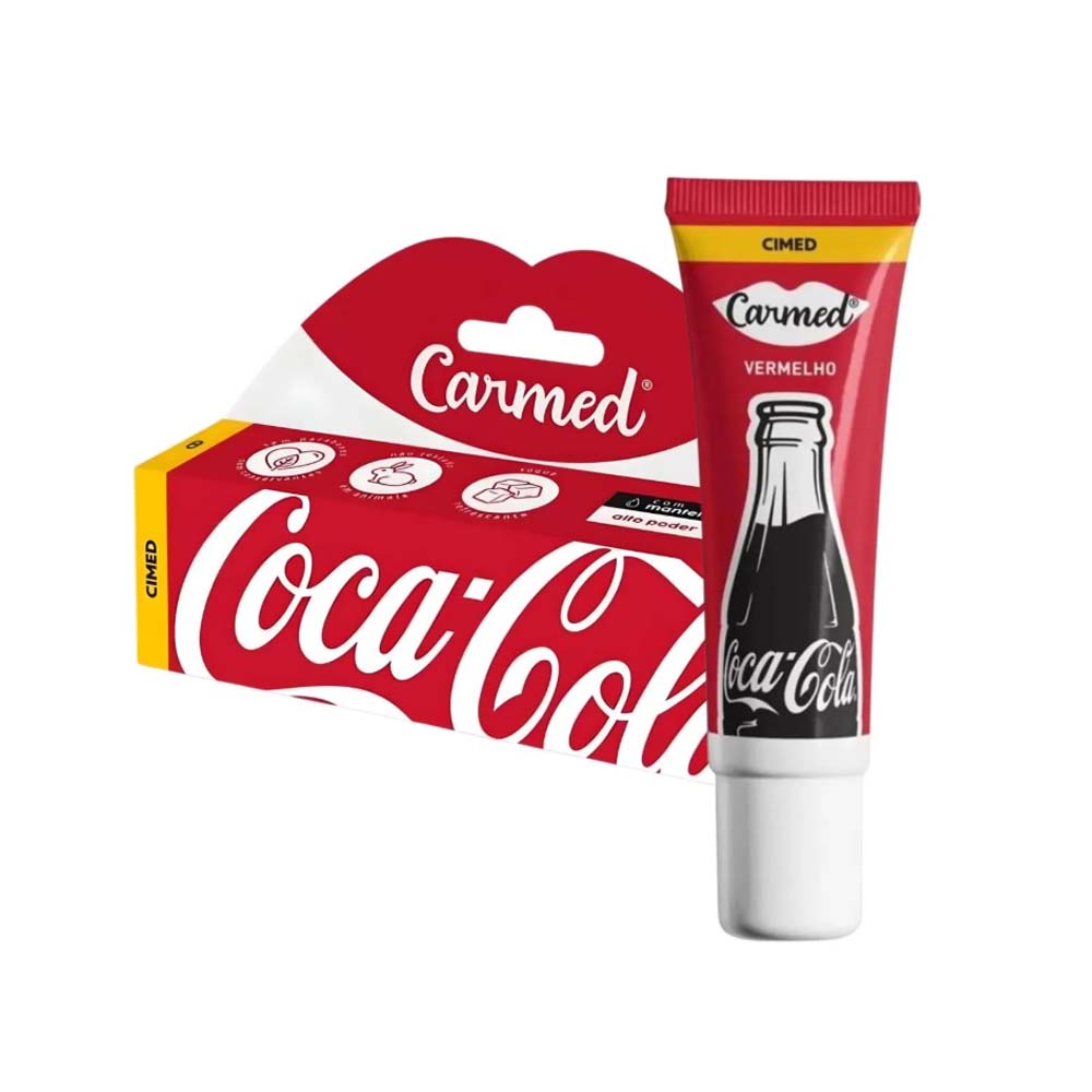 CARMED HIDRATANTE LABIAL COCA COLA VERMELHO 10G