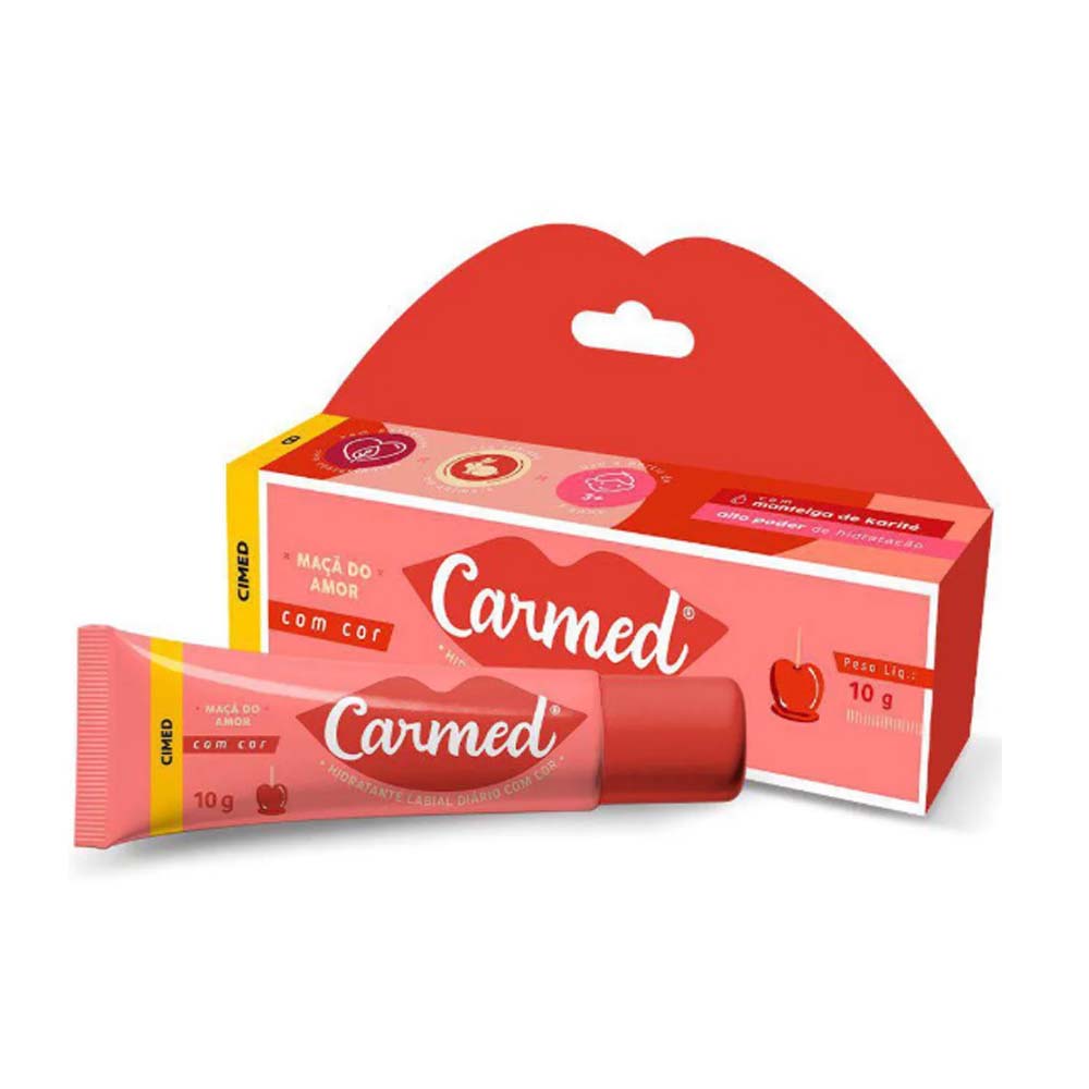 CARMED HIDRATANTE LABIAL SABOR MAÇA DO AMOR 10G
