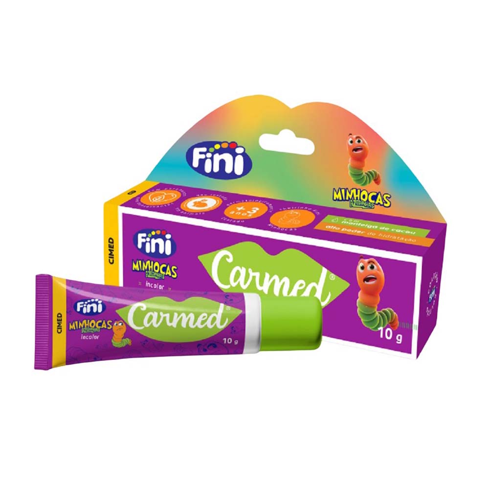 CARMED HIDRATANTE LABIAL FINI MINHOCA 10G
