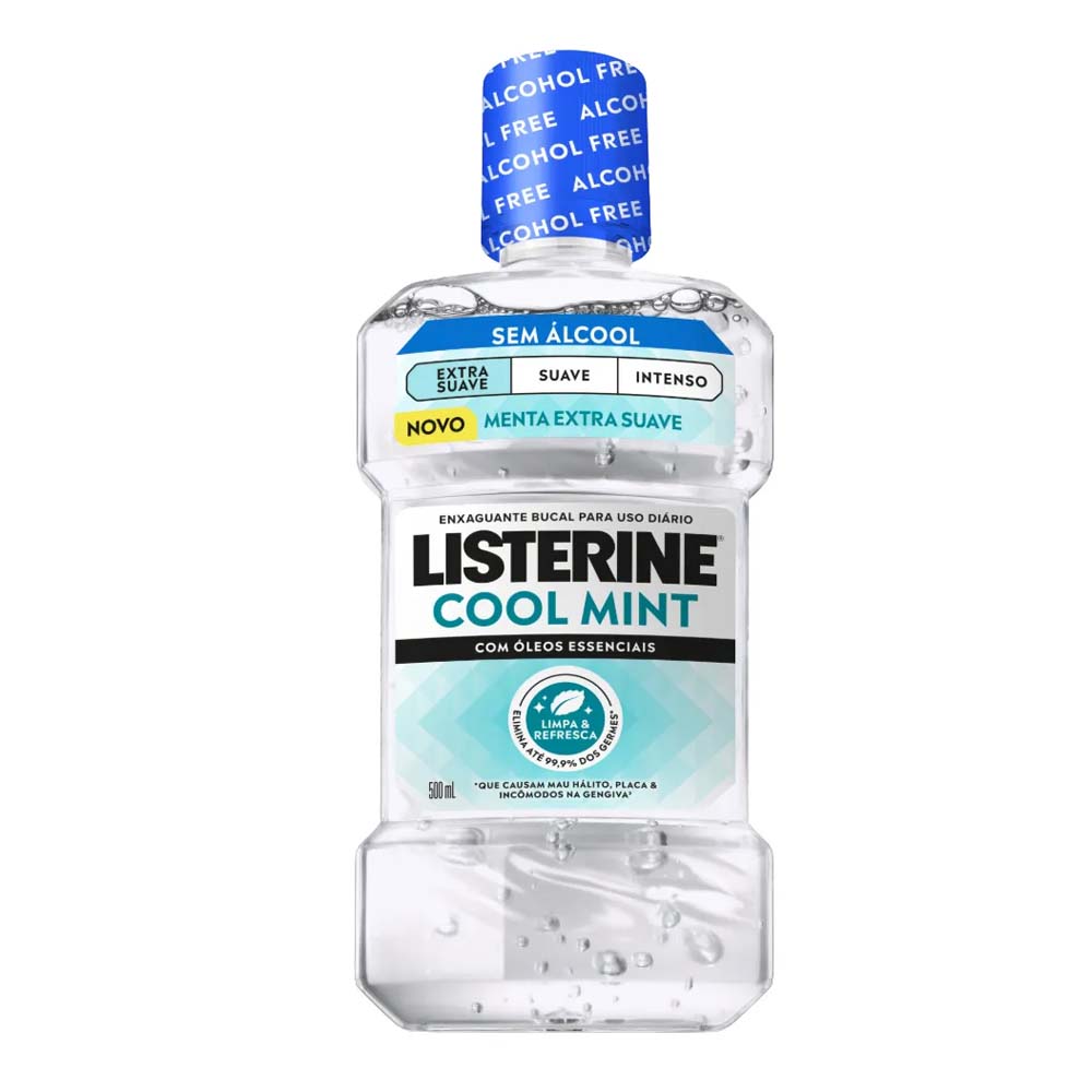 LISTERINE COOL MINT EXTRA SUAVE 500ML