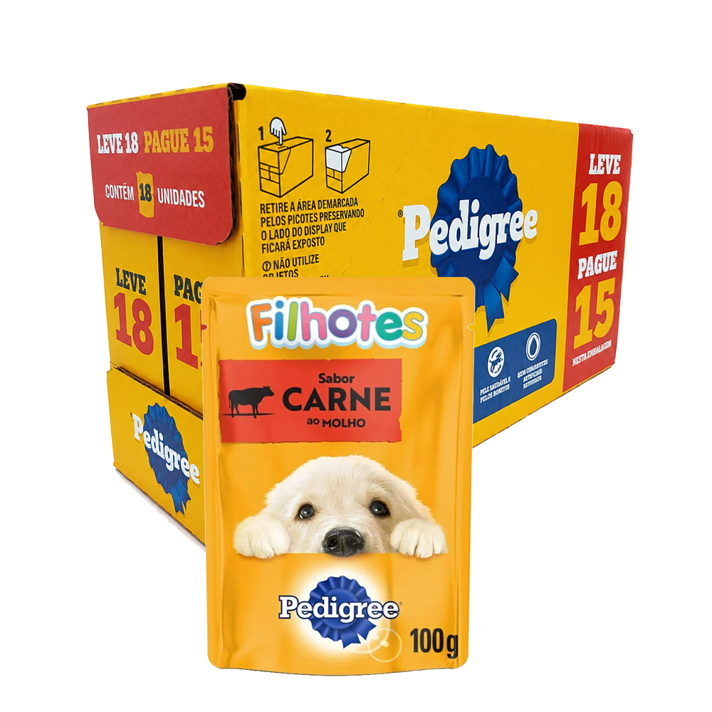 BONUS PEDIGREE SACHE FILHOTES CARNE L18P15