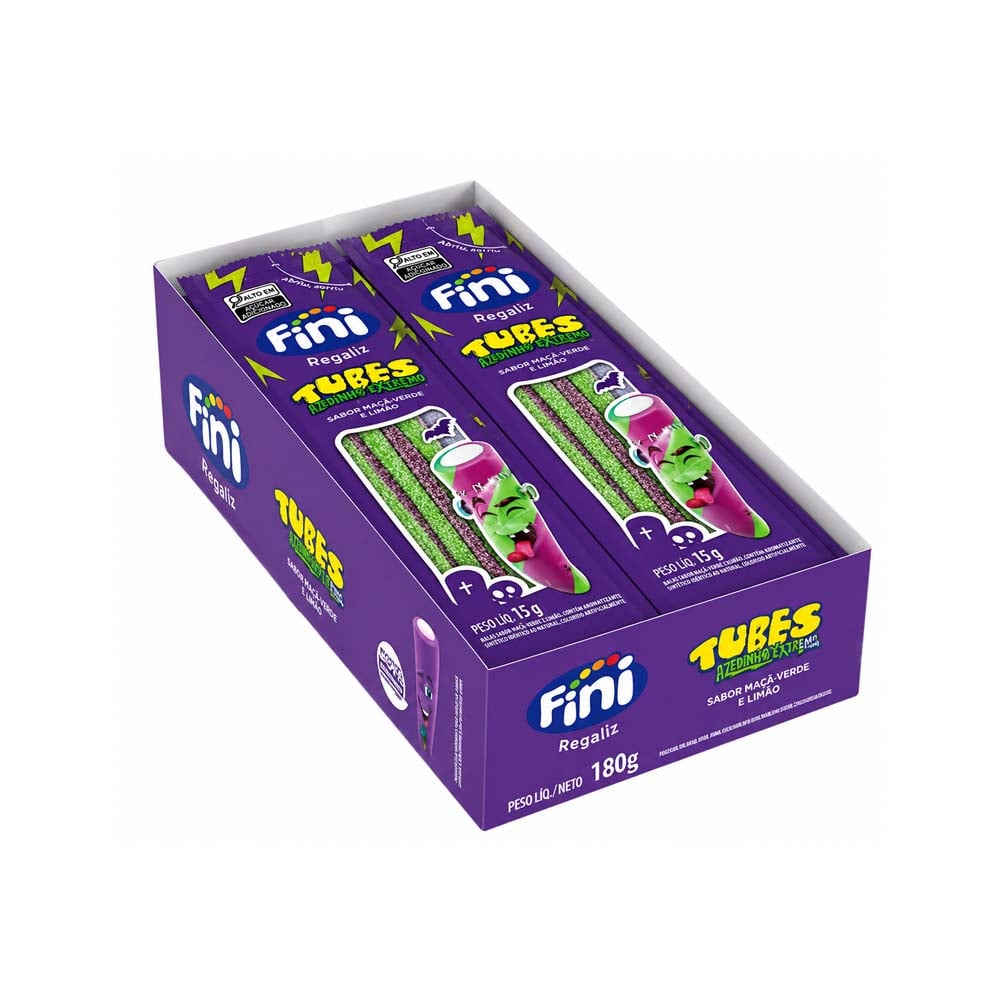 TUBES FINI BOO MAÇA VERDE E LIMÃO ÁCIDO 15G
