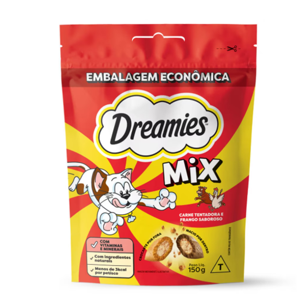 DREAMIES MIX CARNE E FRANGO 150G