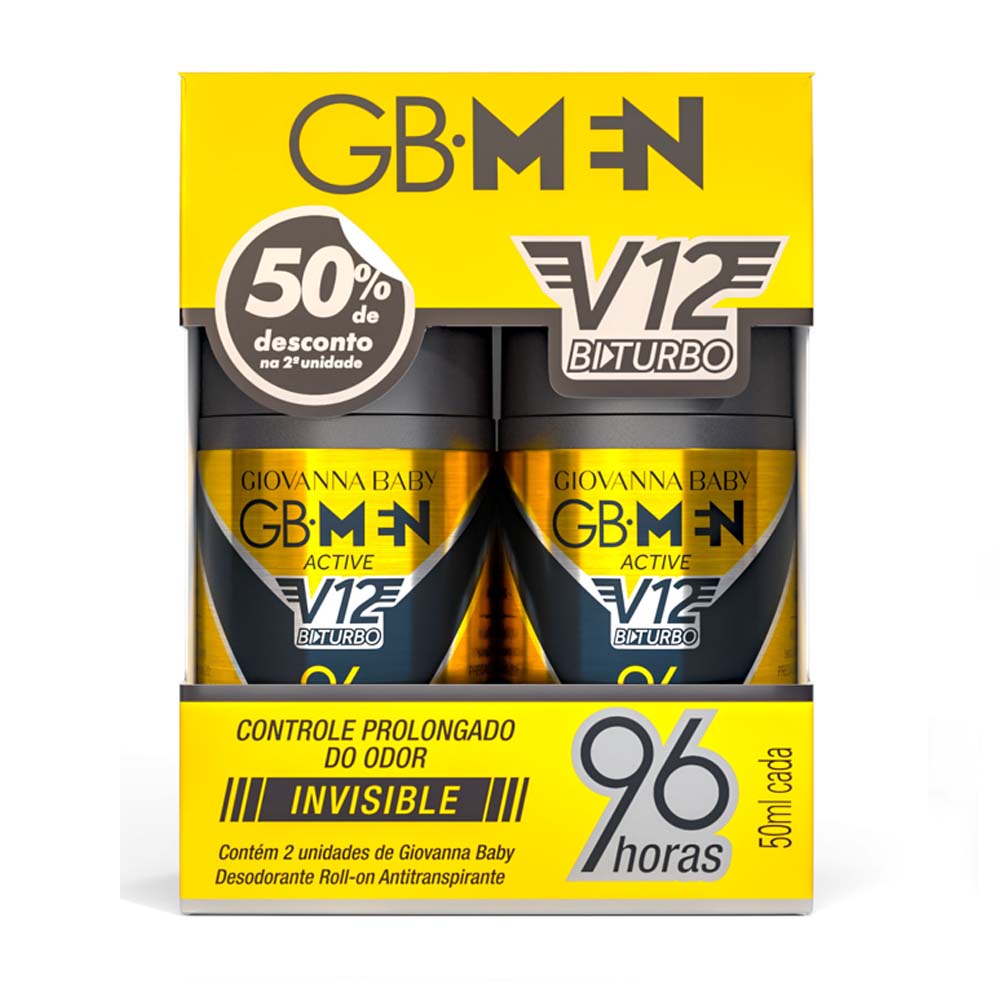 GIOVANA BABY MEN PROMOPACK 2 ROLLONS ACTIVE 50ML