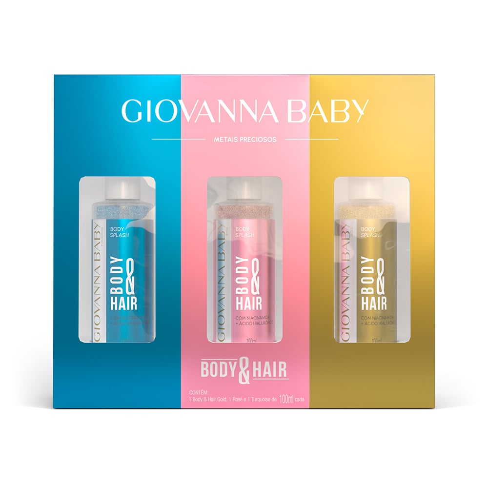 GB KIT MINI BODY SPLASH METAIS NOBRES