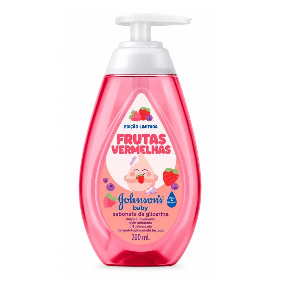 JOHNSON BABY SABONETE LIQUIDO FRUTAS VERMELHAS 200ML