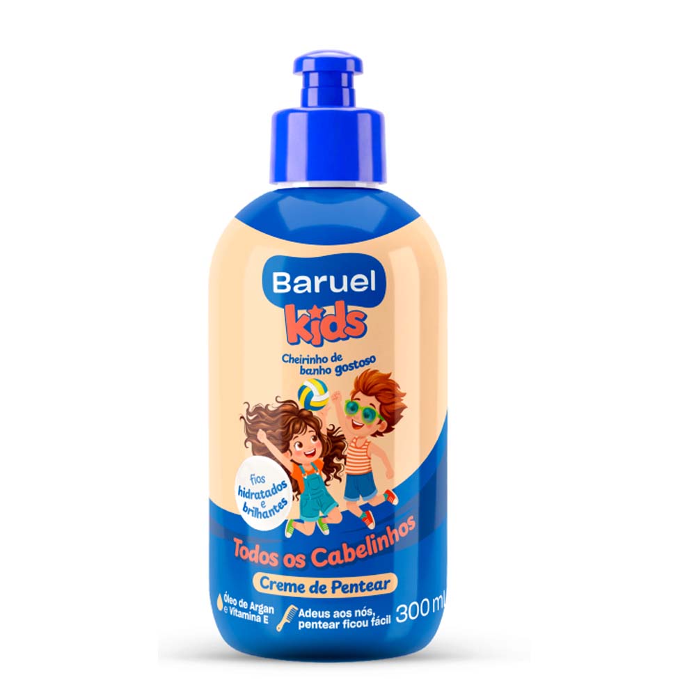 BARUEL KIDS CREME DE PENTEAR TODOS OS CABELINHOS 300ML