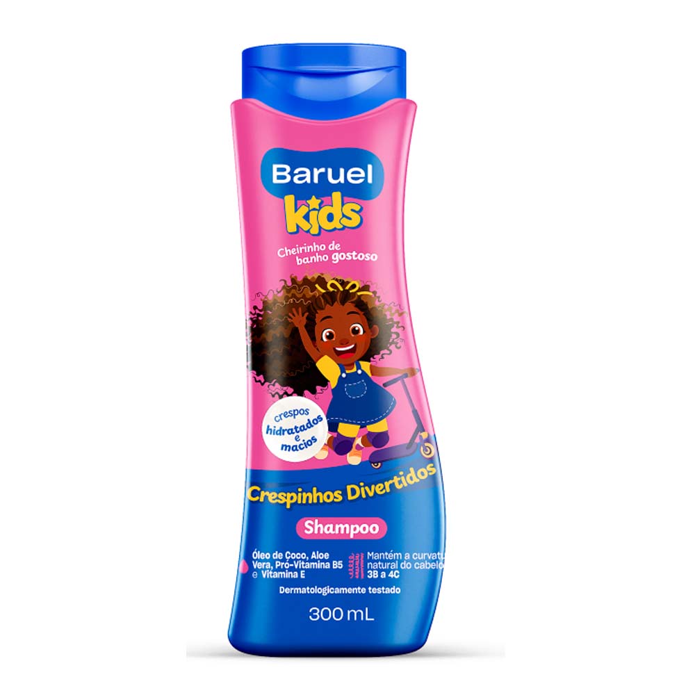 BARUEL KIDS SHAMPOO CRESPINHOS DIVERTIDOS 300ML