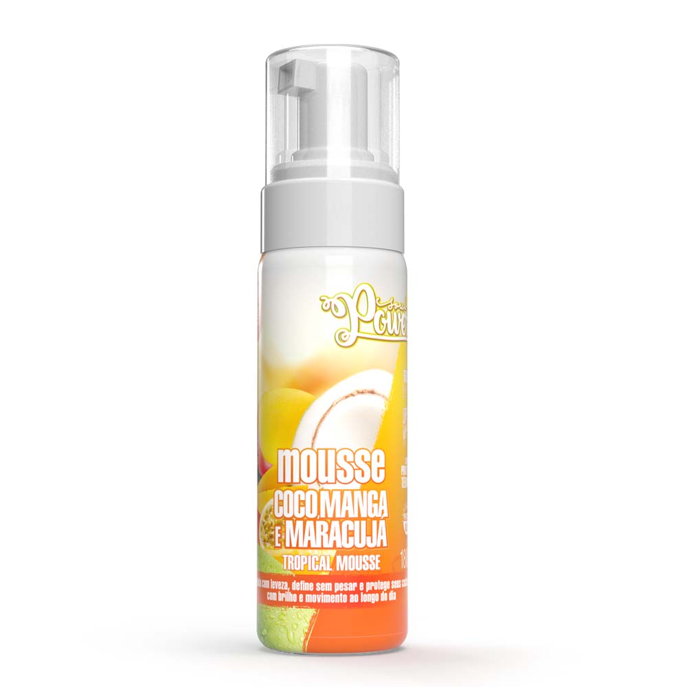 SOUL POWER MOUSSE COCO MANGA E MARACUJA 180ML