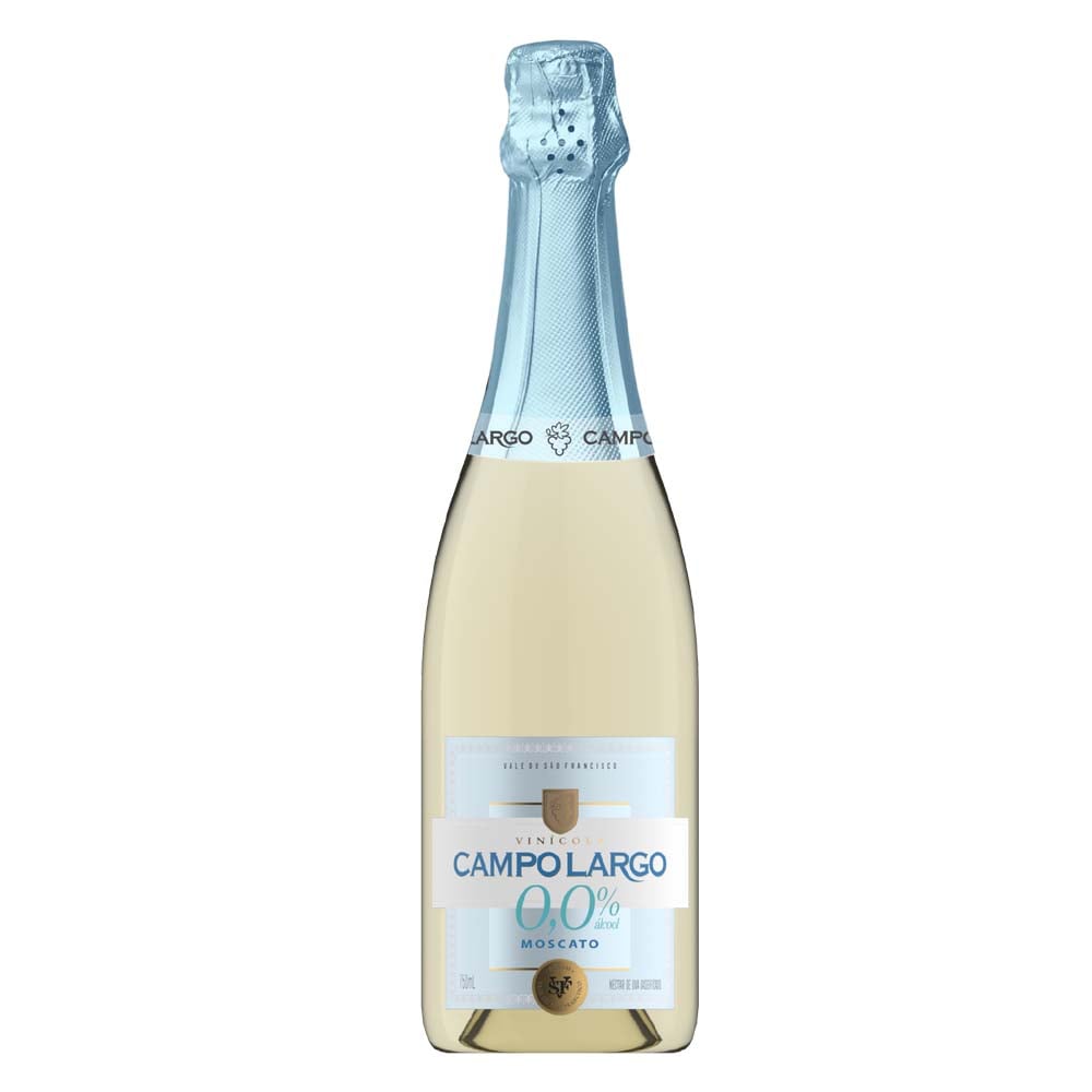 ESPUMANTE CAMPO LARGO BRANCO ZERO ALCOOL 750ML